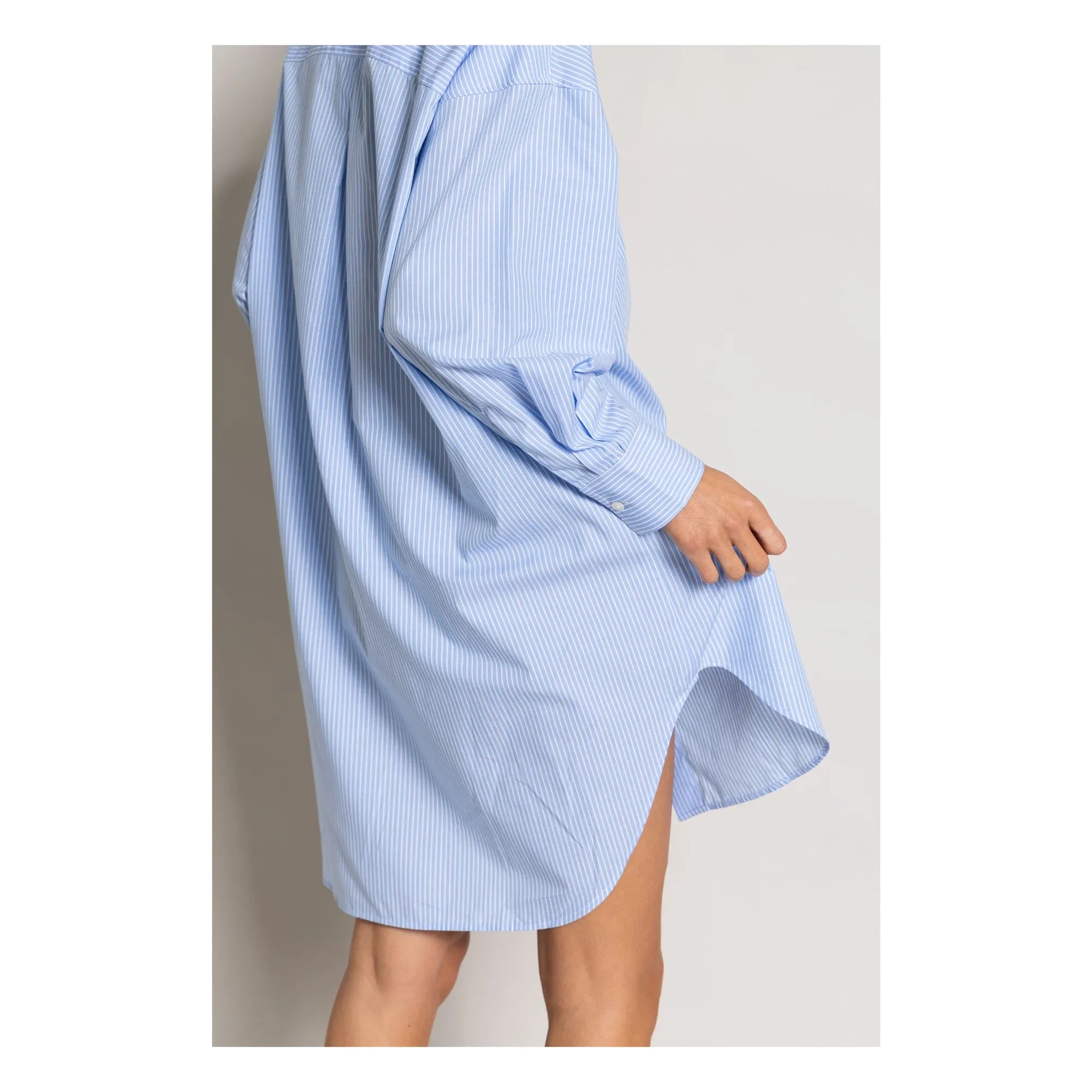 Smallable Woman - Lydie Striped Shirt Dress | Light Blue