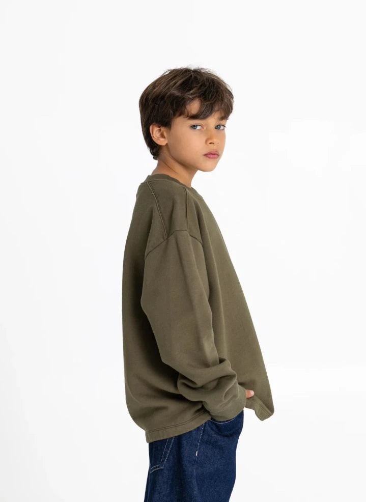 Smallable Kid - Favio Friends & Co Organic Cotton Sweatshirt | Verdigris