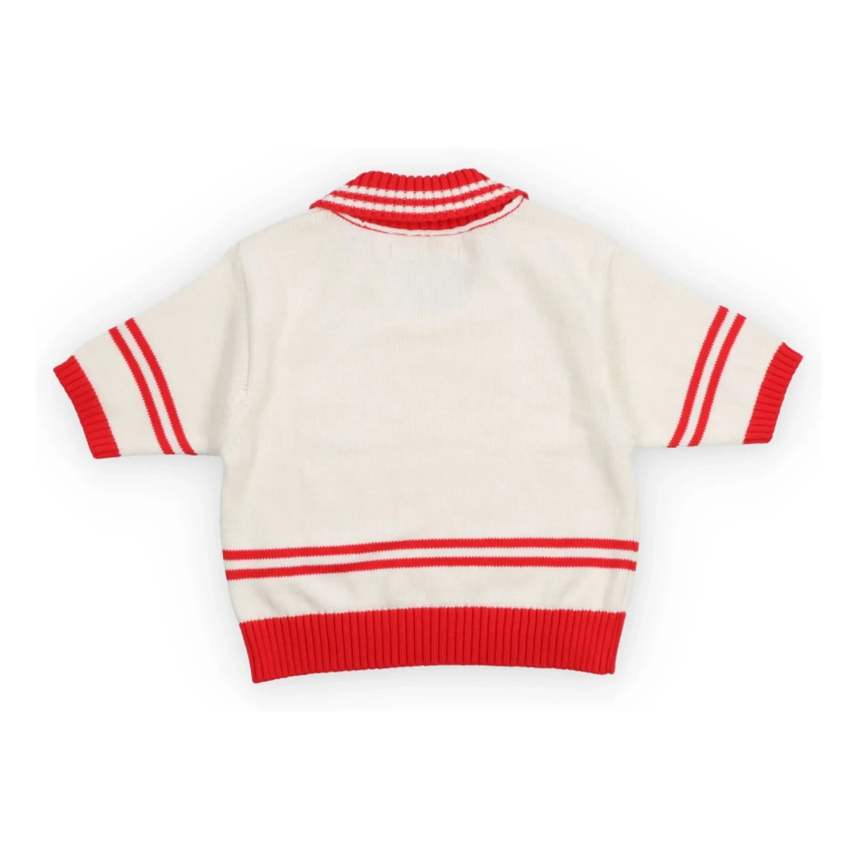 the new society - Begonia Knit Polo | Ecru