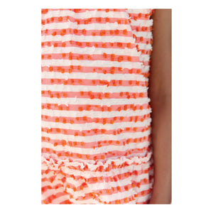 Tartine et Chocolat - Striped Sleeveless Dress | White