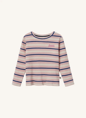 Goldie + Ace - Ribbed Striped T-Shirt | Pink