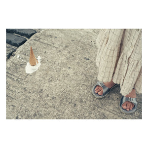 Salt-Water - Waterproof Leather Surfer Sandals | Silver