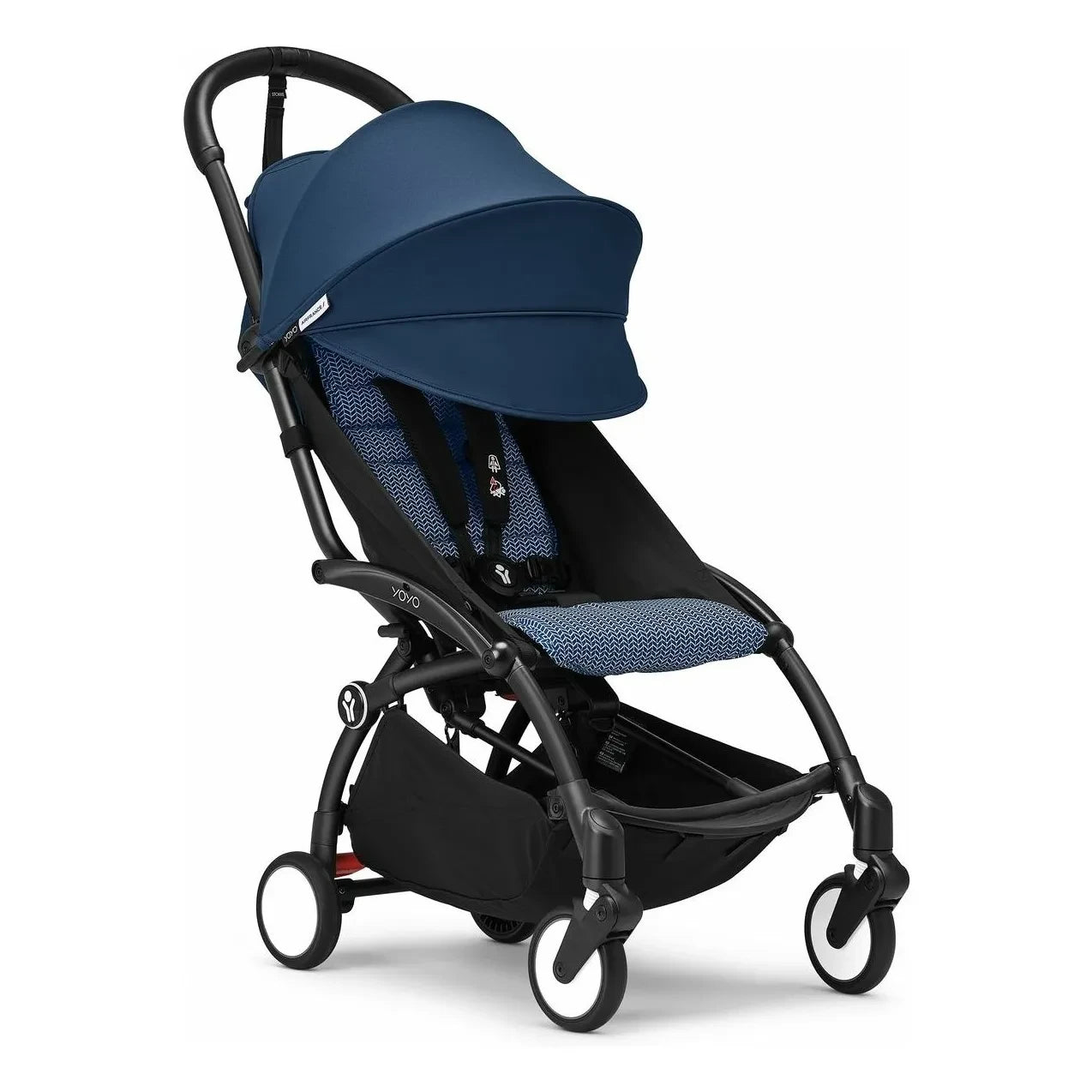 Stokke® - YOYO³ 6+ Bebek Arabası Siyah çerçeve | Air France Mavisi