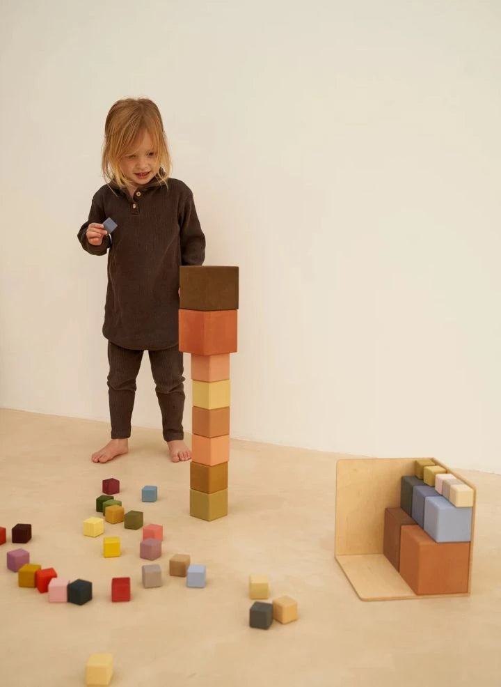 Raduga Grez - Wooden blocks - 27 pieces | Brown