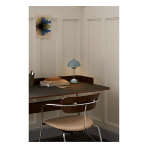 & Tradition - VP9 Flowerpot Portable Table Lamp, Vernon Panton | Gray Blue
