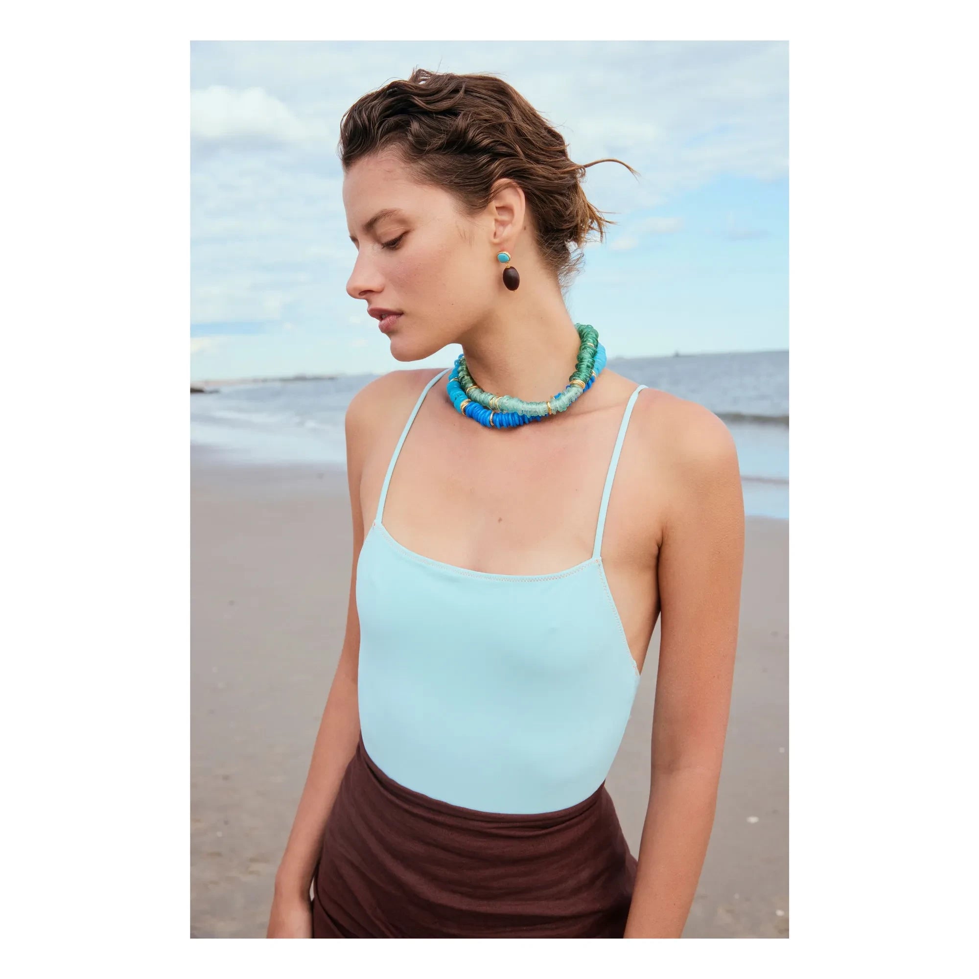 Lizzie Fortunato - Lita Necklace | Green Water
