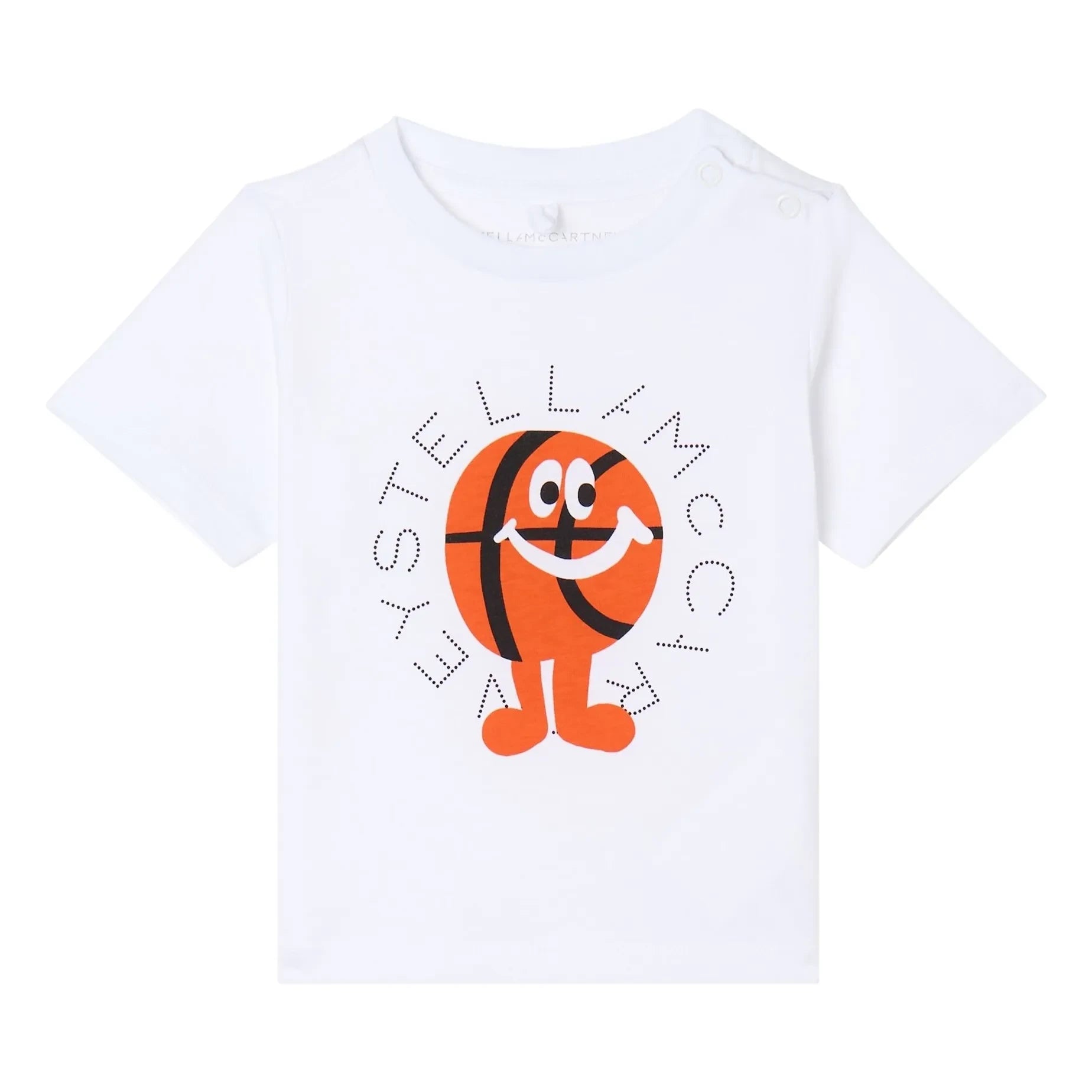 Stella McCartney Kids - Stella Basket Organic Cotton T-Shirt | White