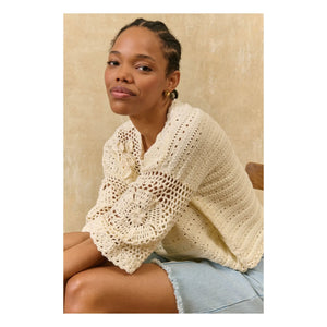 Louise Misha - Eleanor Cotton Top | Cream