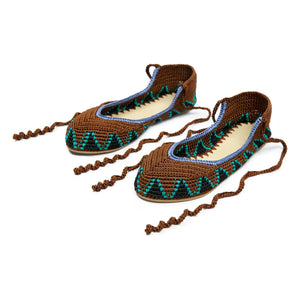 Kashura - High Ballerina Shoes Almond Brown | Camellia