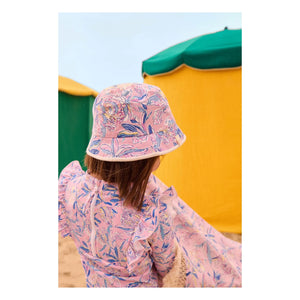 Louise Misha - Lajik Floral Organic Cotton Hat | Pink