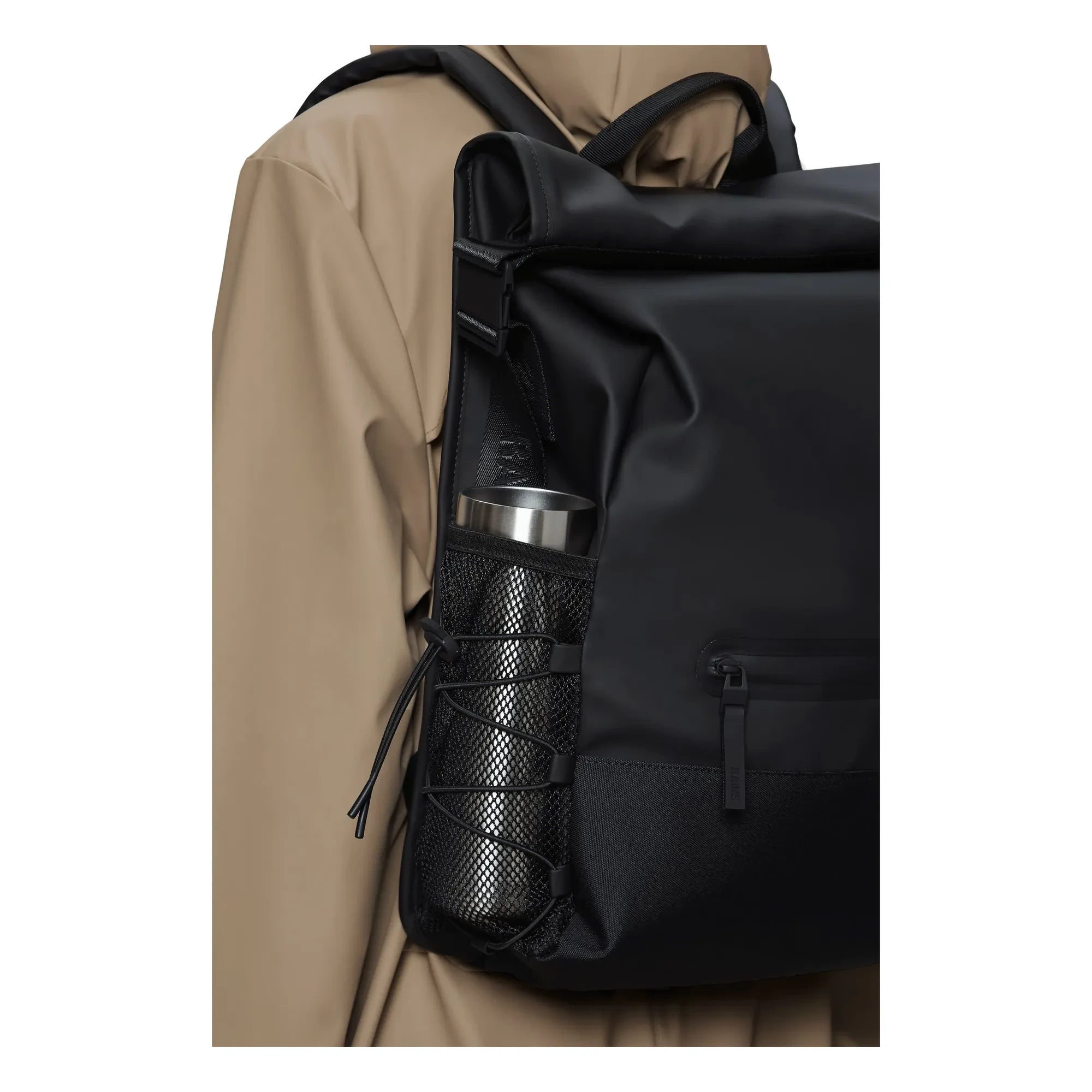 Rains - Trail Rolltop W3 Bag | Black