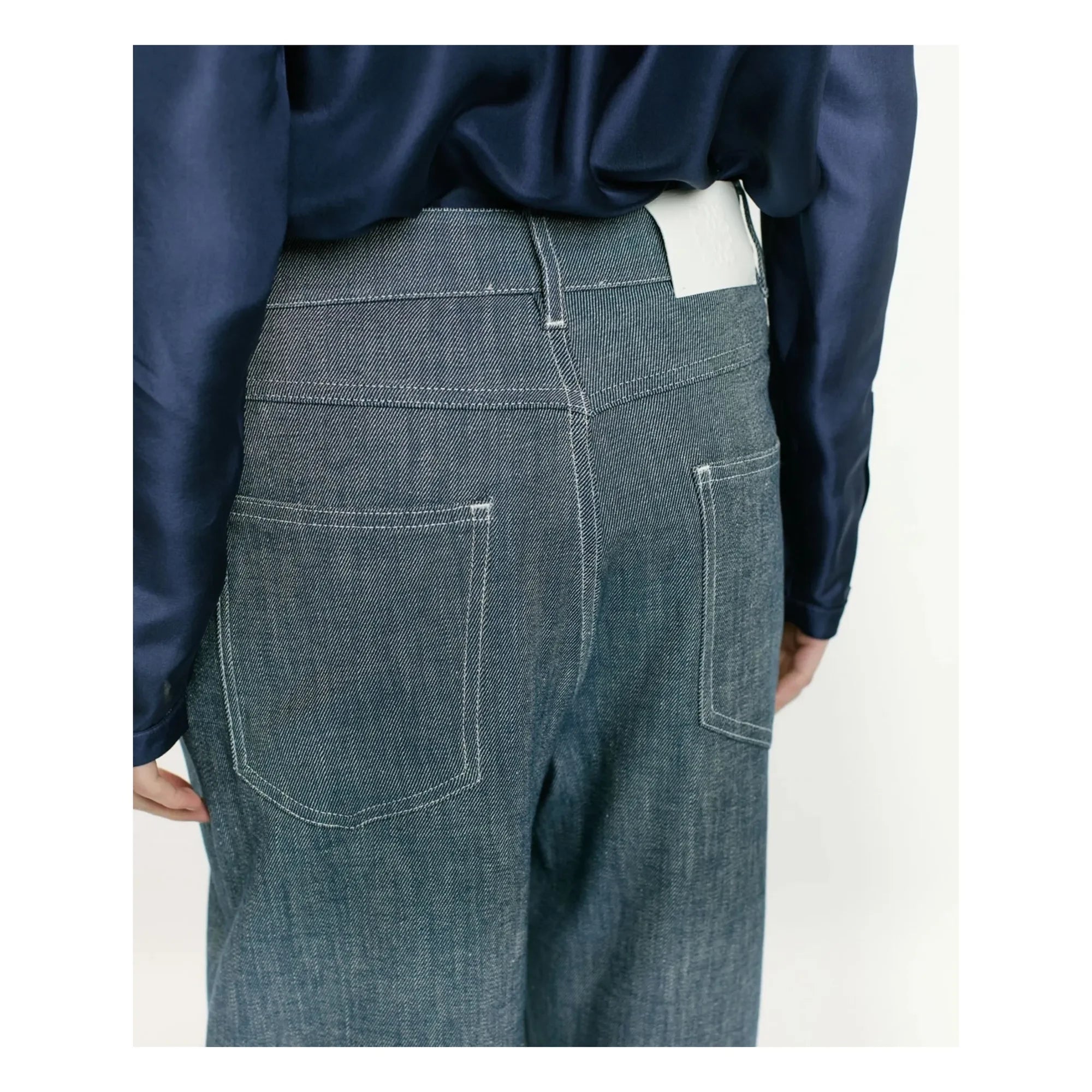 Momoni - Fuchsia Jean Bis | Denim Blue