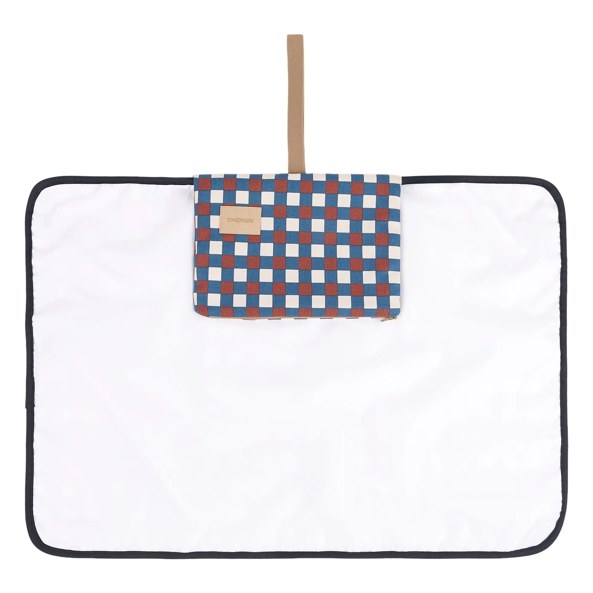 Nobodinoz - Hyde Park Mosaic Travel Baby Changing Mat | Blue