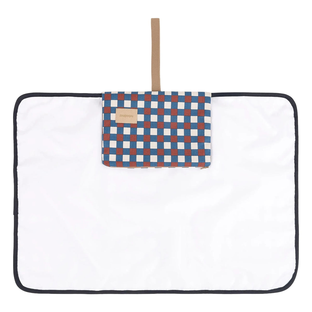 Nobodinoz - Hyde Park Mosaic Travel Baby Changing Mat | Blue
