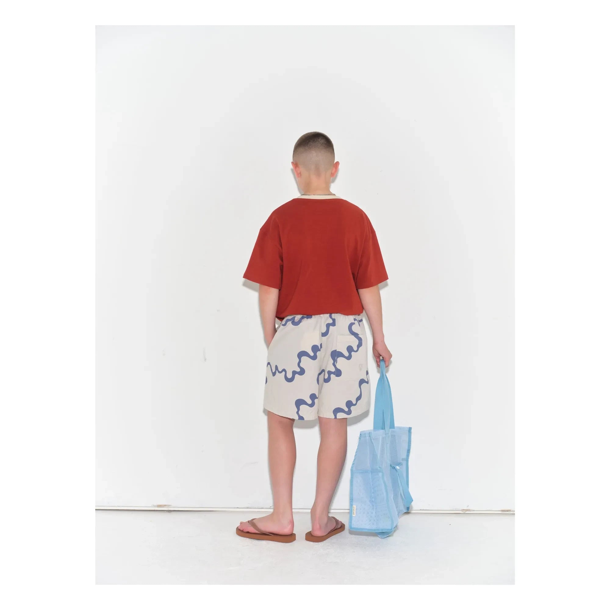 Main Story - Abstract Jogger Shorts Made of Organic Cotton | Ecru