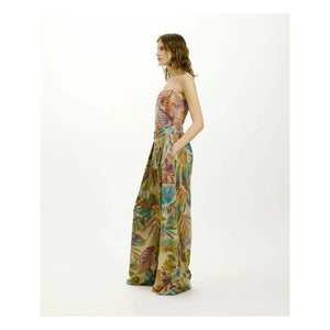 Momoni - Aspen Patterned Pants | Blue