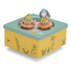 Moulin Roty - Trois Petits Lapins Music Box | Light Blue