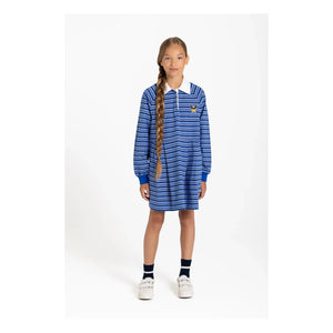 Finger in the nose - Striped Polo Esee Dress | Brown