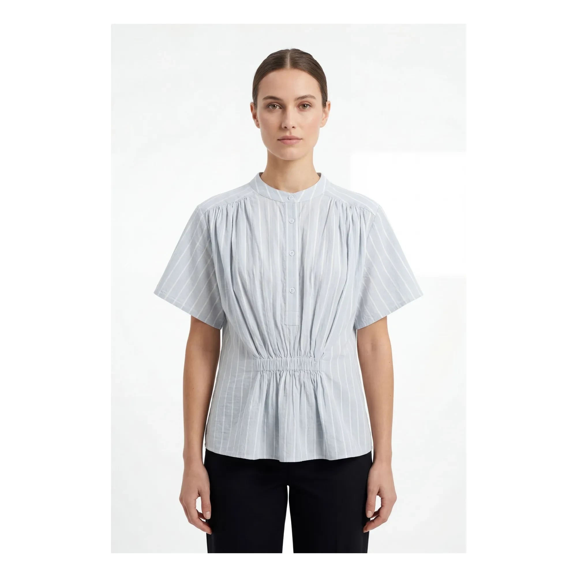 BELLEPIECE - Striped Blouse Patrizia Cotton | Light Blue