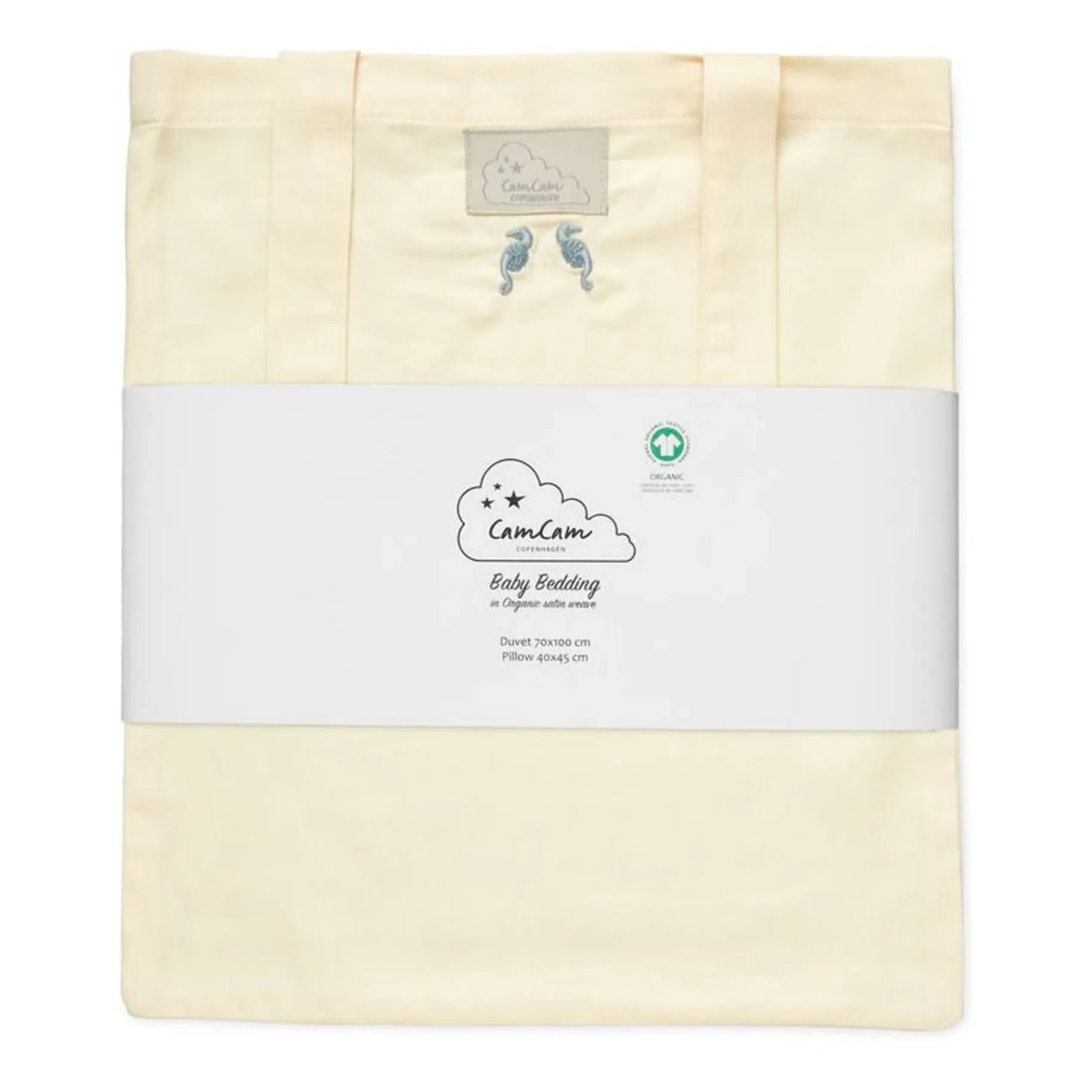 Cam Cam - Sea Garden Embroidered Duvet Cover Set | Blue