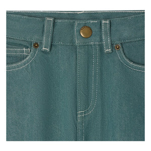 Bonpoint - Elvio Denim Bermuda Shorts Organic Cotton | Emerald Green