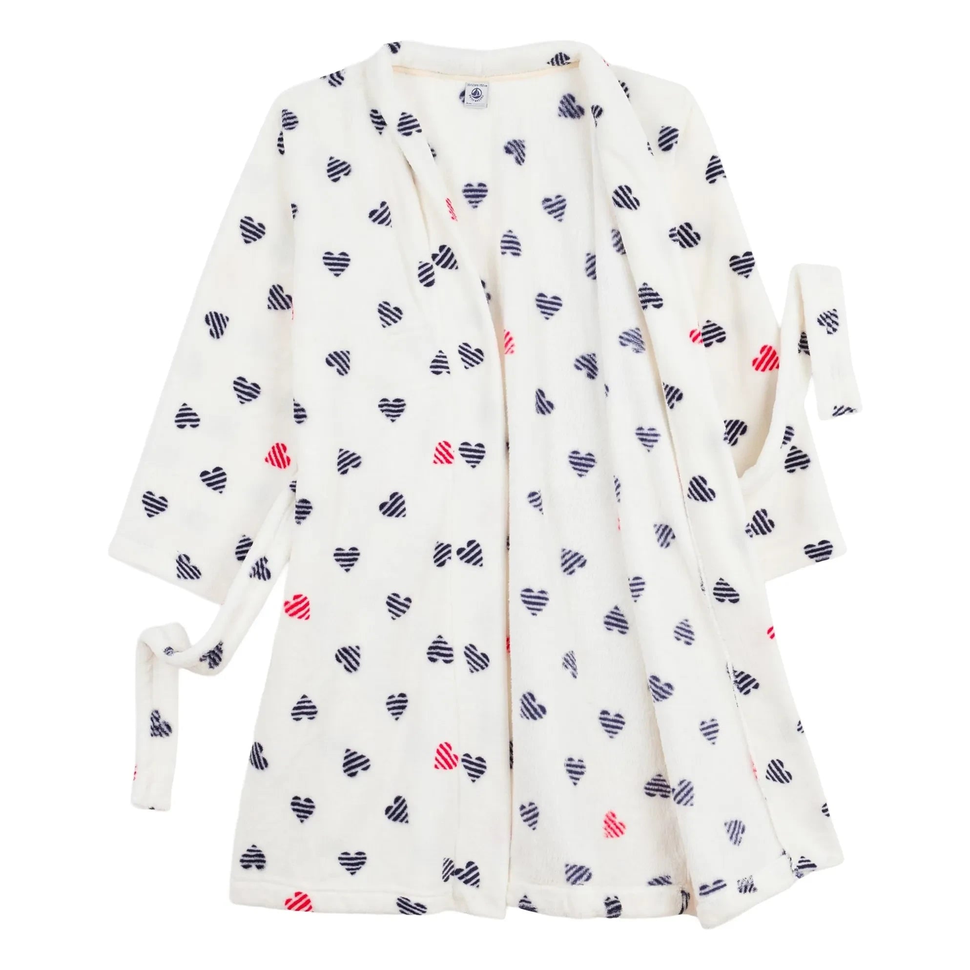 Petit Bateau - Striped Heart Sleepwear | White