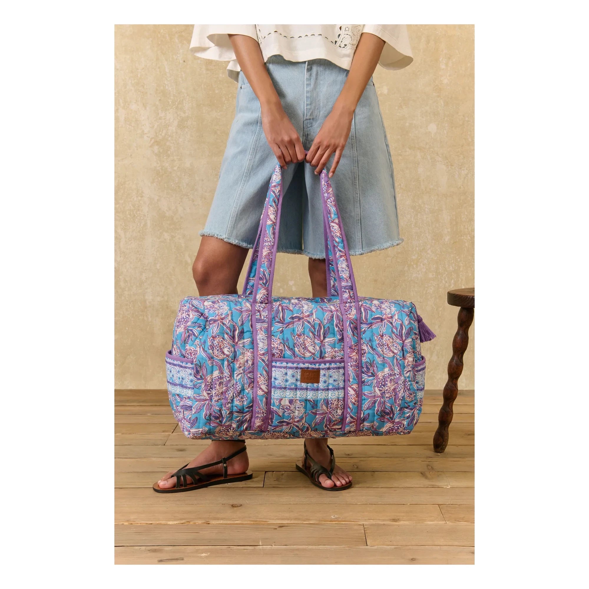 Louise Misha - 36h Bilbao Bag, Organic Cotton | Blue