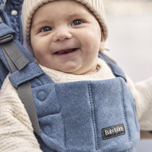 BabyBjorn Harmony Woven Melange - Blue-Baby Carriers-Blue-One Size | Natural Baby Shower