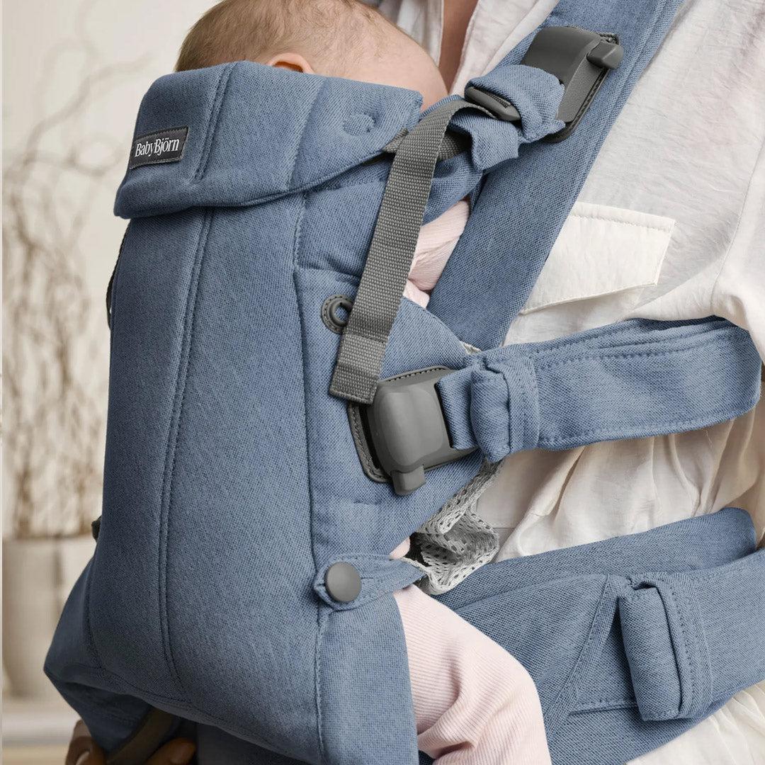 BabyBjorn Harmony Woven Melange - Blue-Baby Carriers-Blue-One Size | Natural Baby Shower