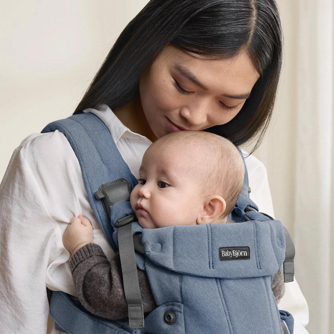 BabyBjorn Harmony Woven Melange - Blue-Baby Carriers-Blue-One Size | Natural Baby Shower