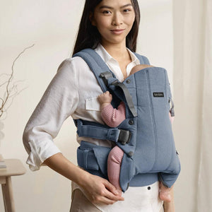BabyBjorn Harmony Woven Melange - Blue-Baby Carriers-Blue-One Size | Natural Baby Shower