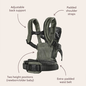 BabyBjorn Harmony Woven Melange - Blue-Baby Carriers-Blue-One Size | Natural Baby Shower