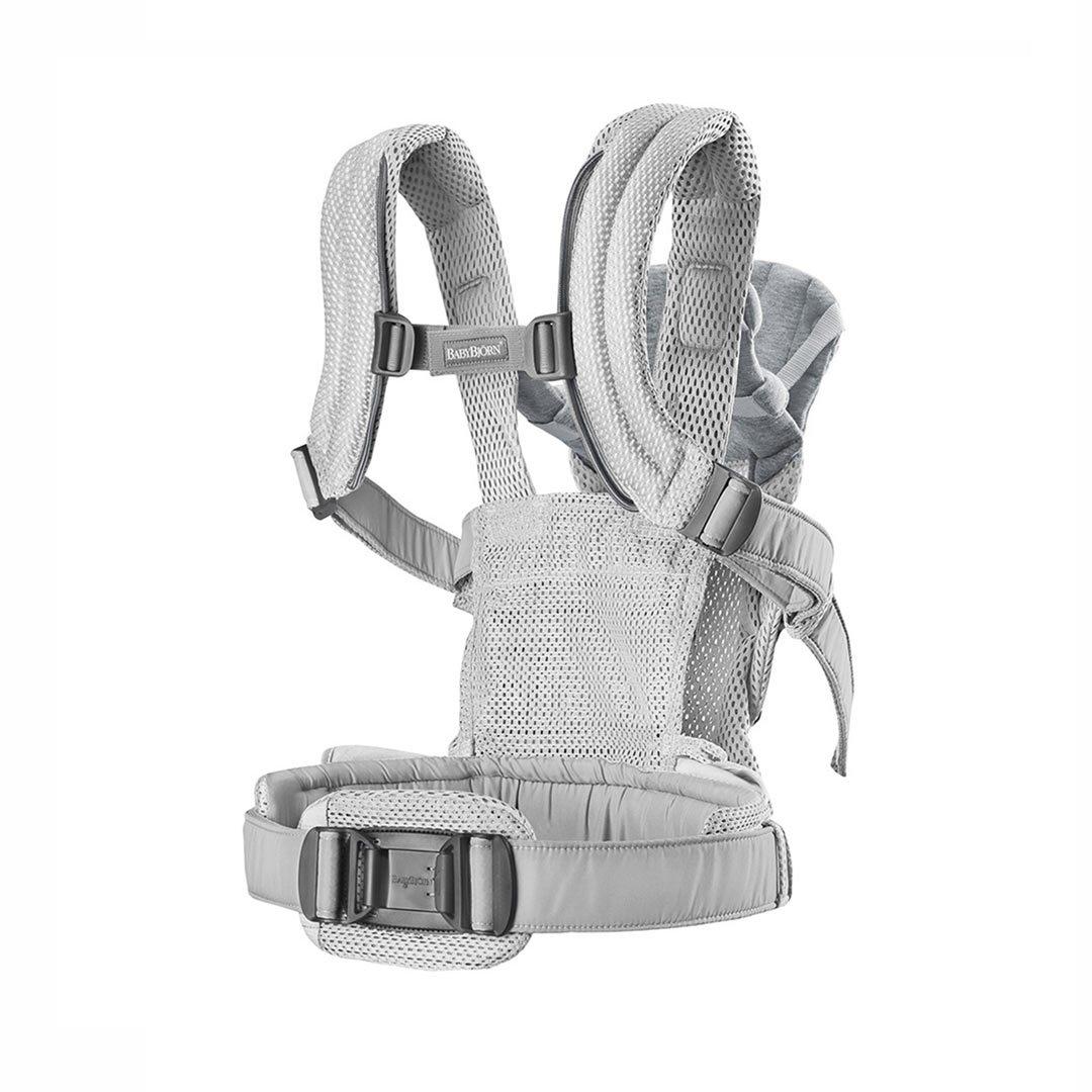 BabyBjorn Harmony 3D Mesh Baby Carrier - Silver-Baby Carriers- | Natural Baby Shower