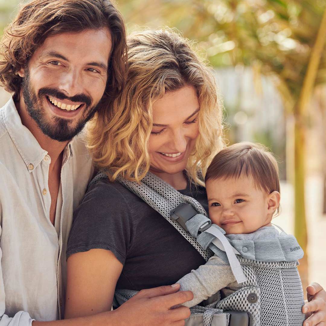 BabyBjorn Harmony 3D Mesh Baby Carrier - Silver-Baby Carriers- | Natural Baby Shower