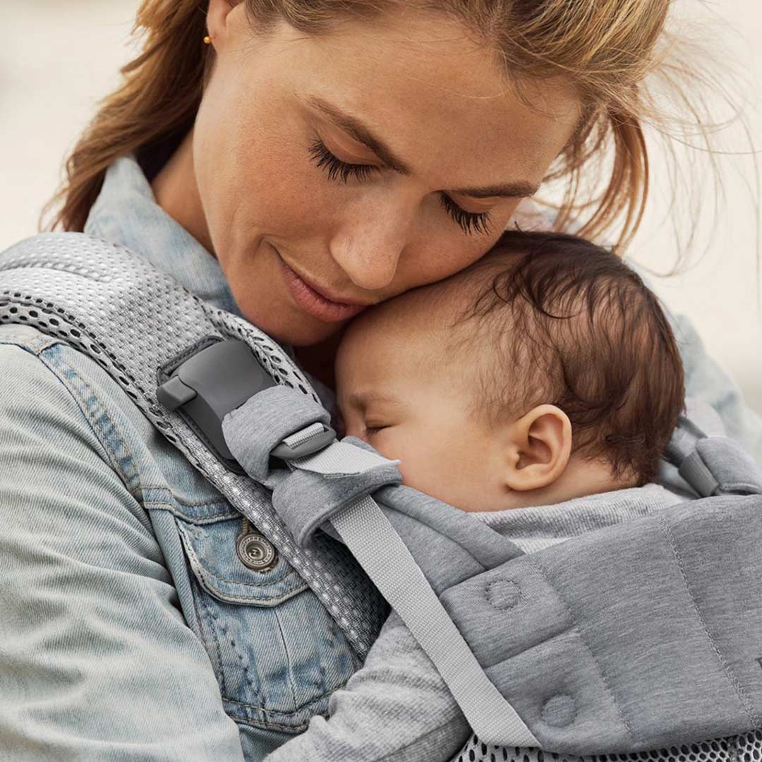 BabyBjorn Harmony 3D Mesh Baby Carrier - Silver-Baby Carriers- | Natural Baby Shower