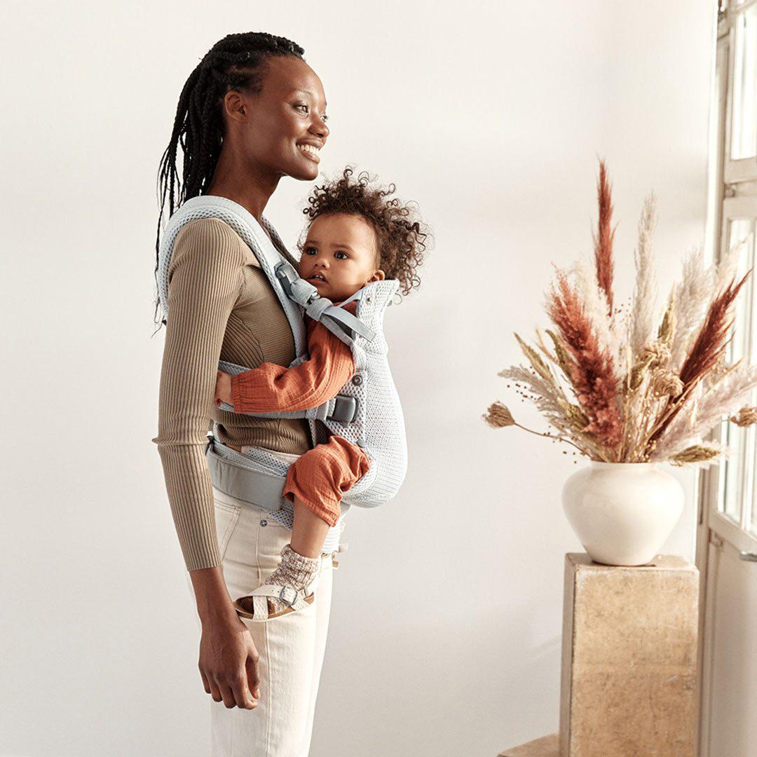 BabyBjorn Harmony 3D Mesh Baby Carrier - Silver-Baby Carriers- | Natural Baby Shower