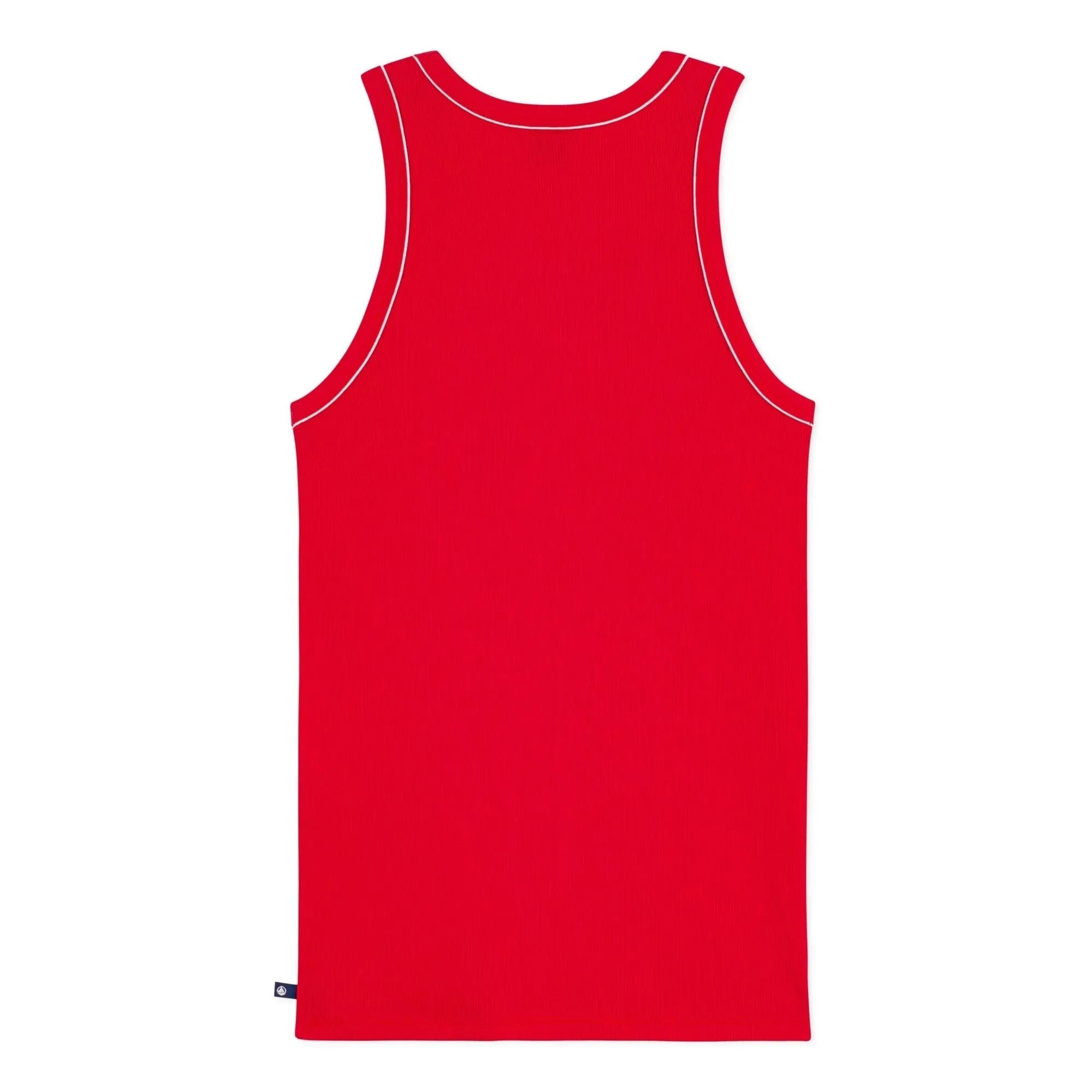 Petit Bateau - Red Ribbed Tank Top