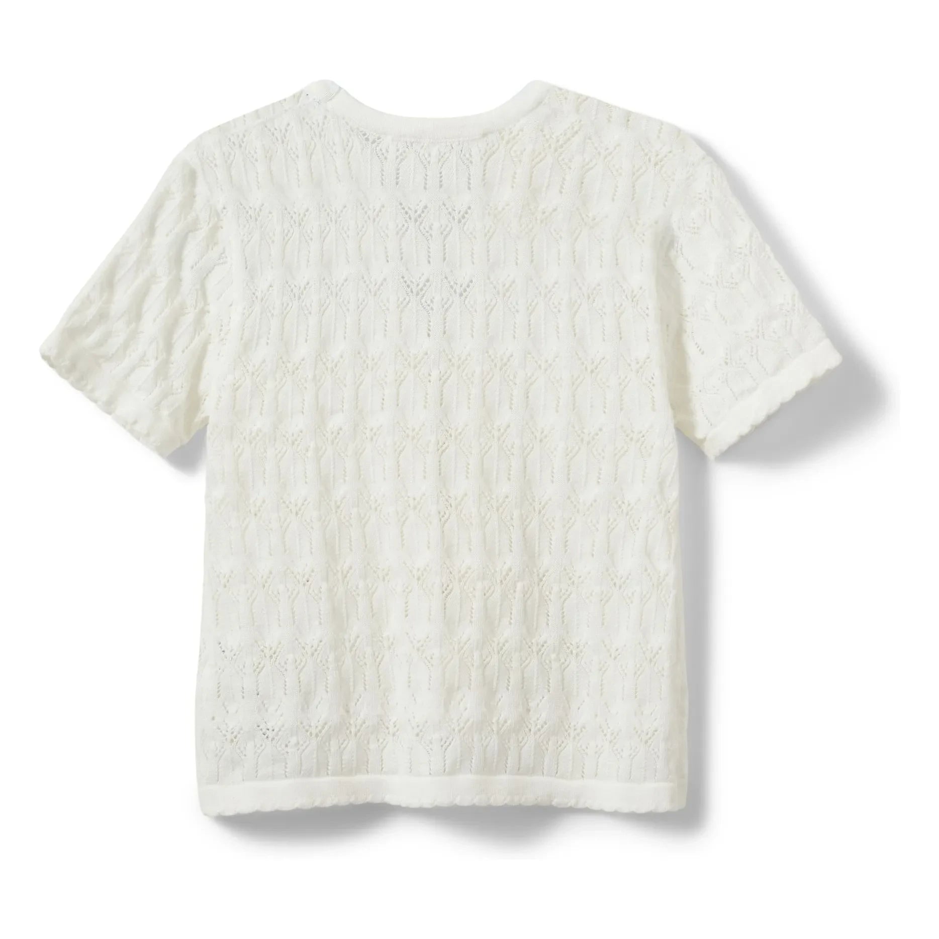 Sofie Schnoor - Floriana Short Sleeve Tie Cardigan | Off-White