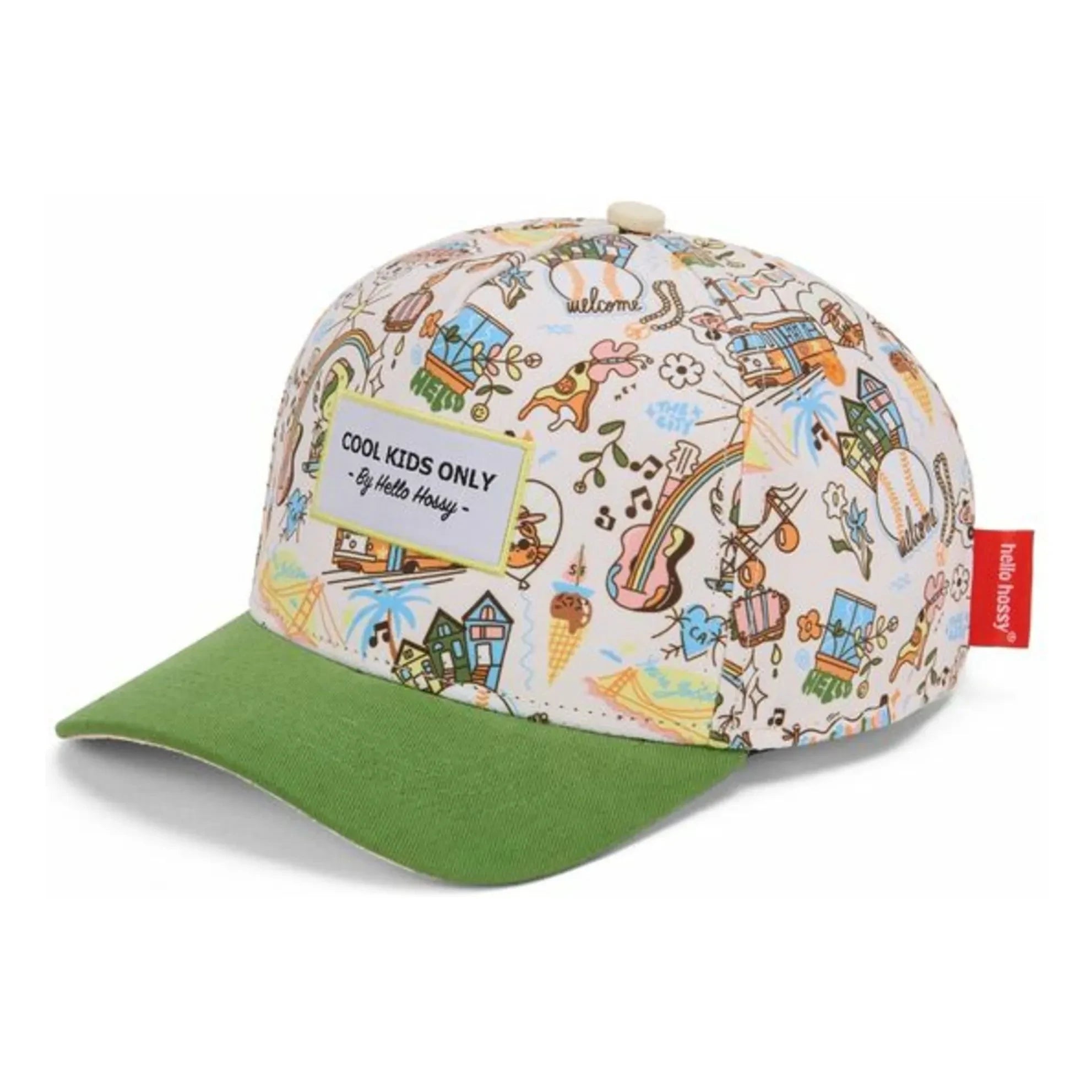 Hello Hossy - San Francisco Curved Visor Hat Made from Recycled Fibers | Green