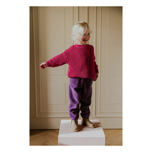 Yuki - Organic Cotton Thick Sweater | Fuchsia