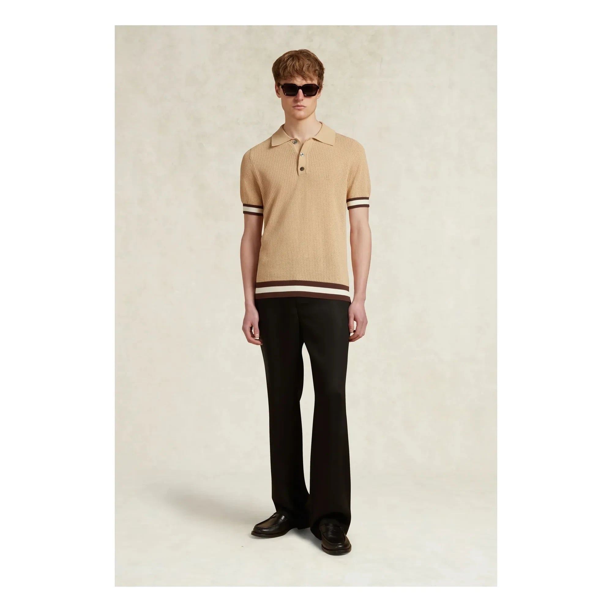 Ché Studios - Quinn Polo T-Shirt | Camel