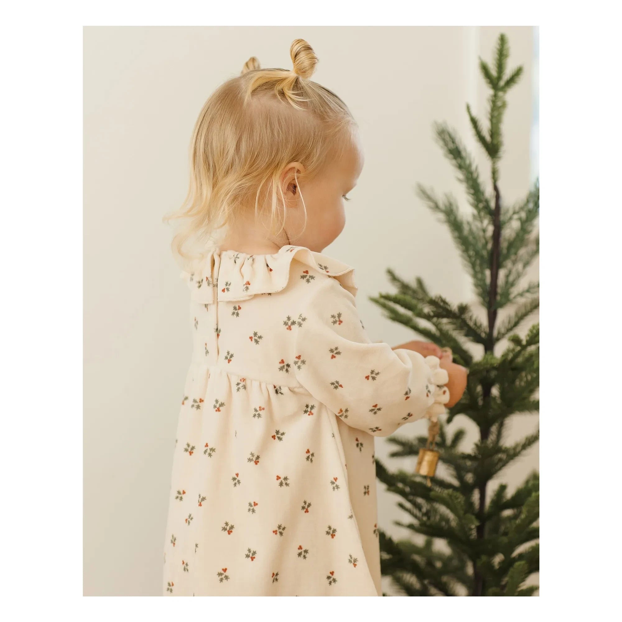 Quincy Mae - Holly Berry Dress | Ecru