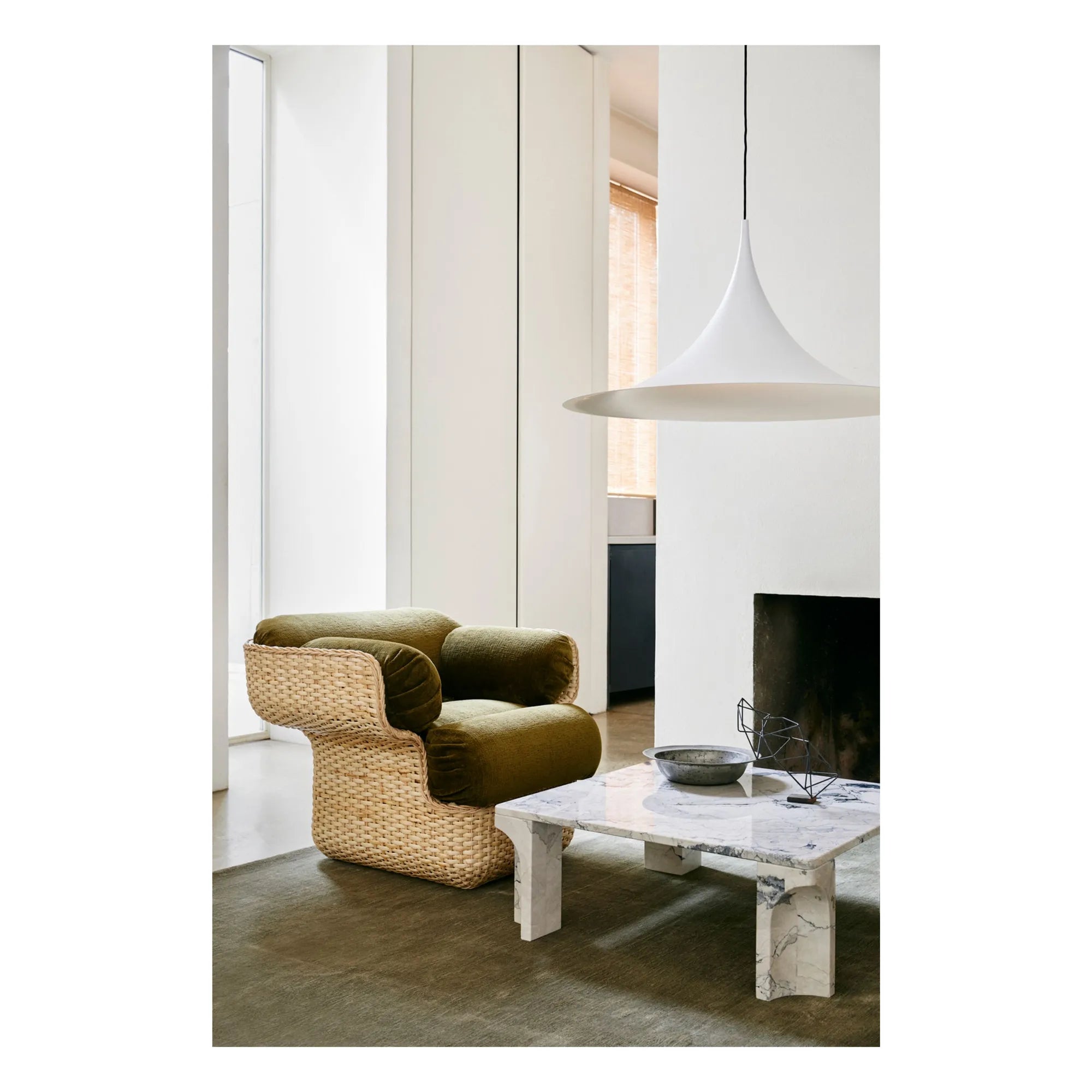 Gubi - Basket Lounge Armchair, Joe Colombo | Haki