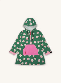Hello Hossy - Floral Pattern Raincoat Poncho | Green