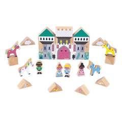 Janod - Enchanted Kingdom Wooden Block Set - Cross Roads