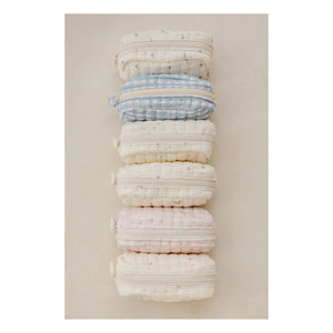 Soft Spot - Organic Cotton Periwinkle Makeup Bag | Blue