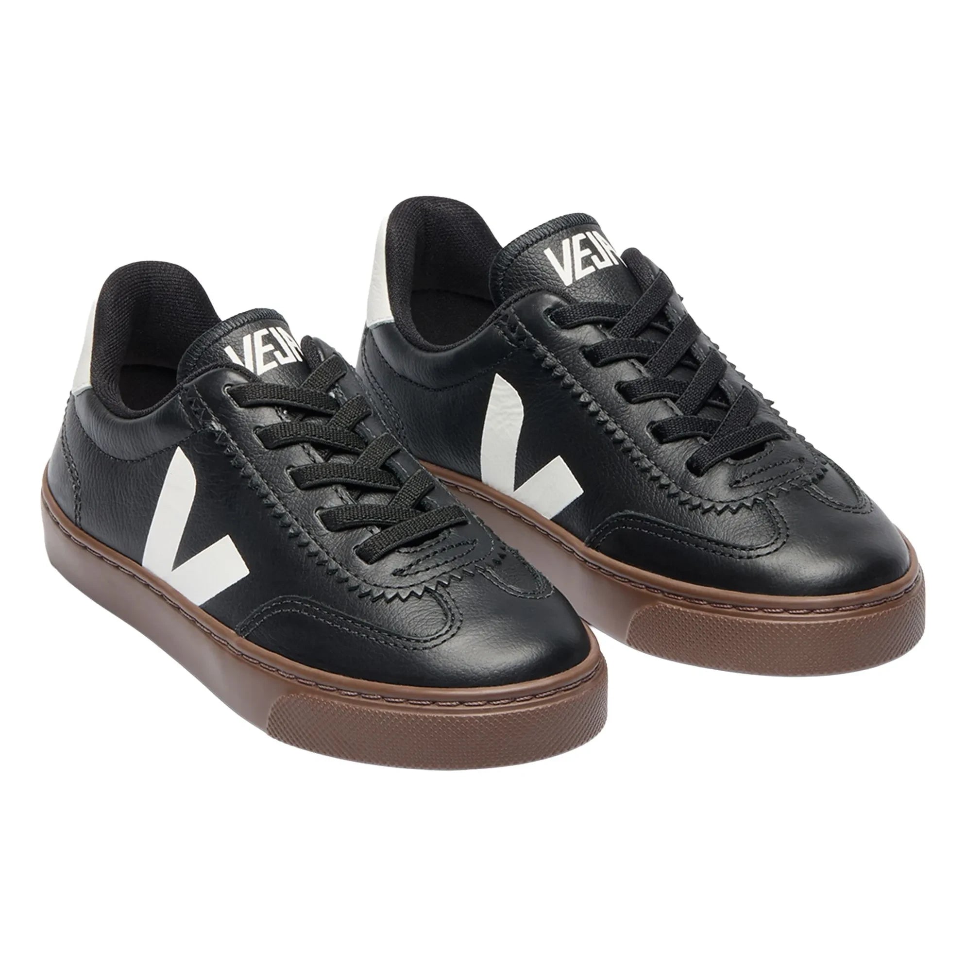 Veja - O.T. Deri Voleybol Bağcıklı Sneakers | Siyah