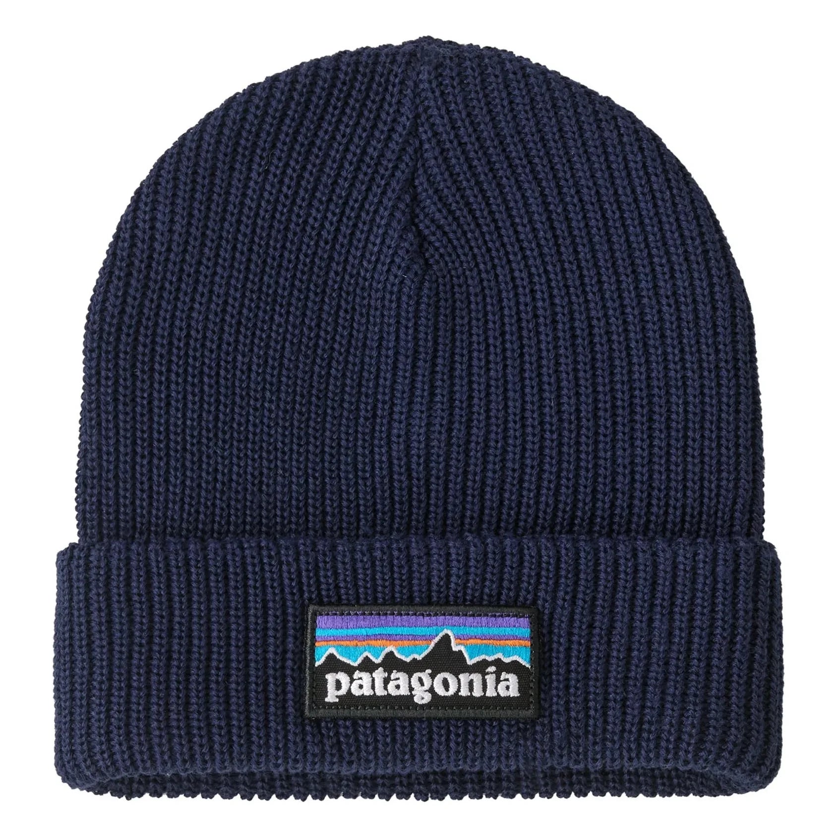 Patagonia - Recycled Fiber Logo Beanie | Navy Blue