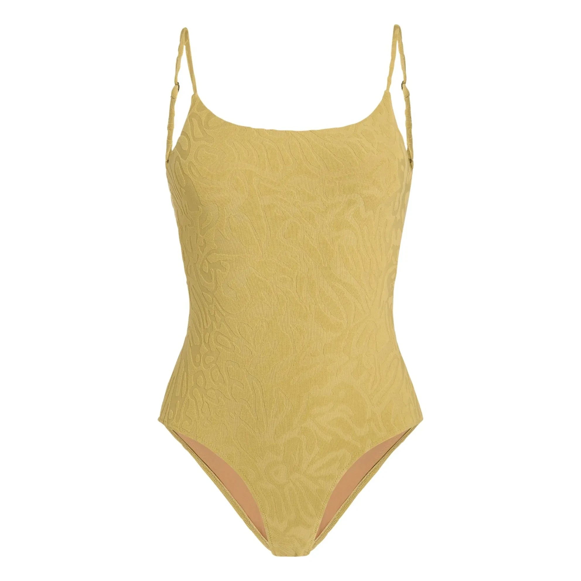 OAS - Tropi Brisa Textured Swimsuit | Yellow Green