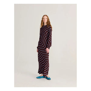 Bobo Choses - Psychedelic Striped Dress | Burgundy